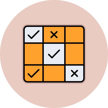 Moda düz biçimli arkaplanda oyun simgesi.