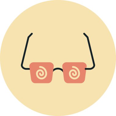 Gözlük. Web simgesi basit illüstrasyon