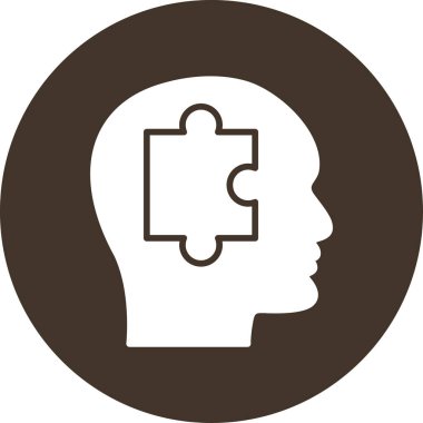 beyin ikonu vektör illüstrasyonu