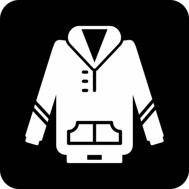 Ceket. Web simgesi basit illüstrasyon