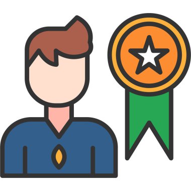 Ödül. Web simgesi basit illüstrasyon