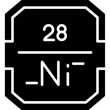 Kimyasal elementin vektör çizimi