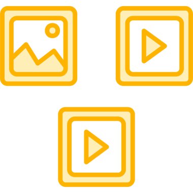 vektör simgesini çal. beyaz arkaplanda izole