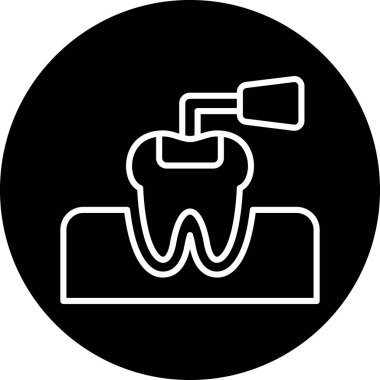 Diş. Web simgesi basit tasarım