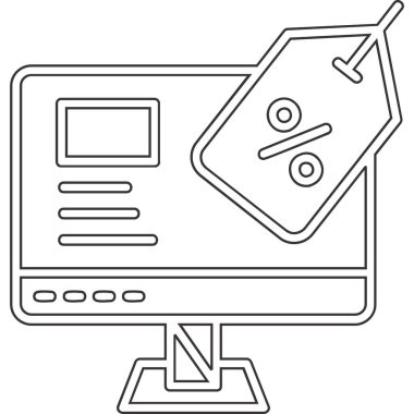 Kredi kartı ve alışveriş arabası olan bilgisayar