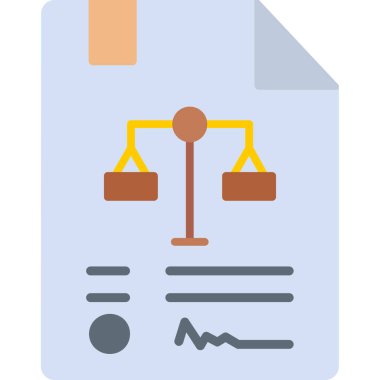 Belge. Web simgesi basit illüstrasyon