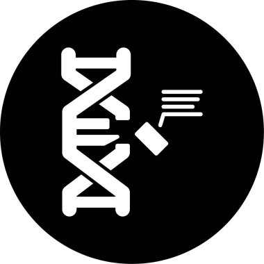 DNA simgesinin vektör illüstrasyonu