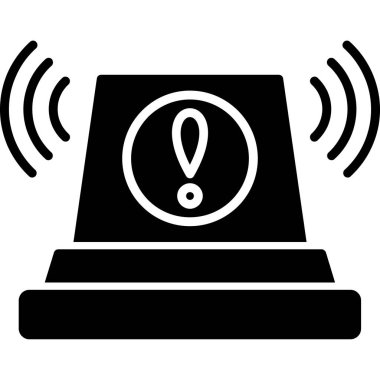 Alarm simgesi vektör illüstrasyonu