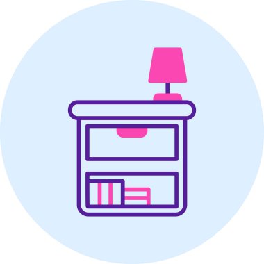 Mobilya simgesinin vektör illüstrasyonu