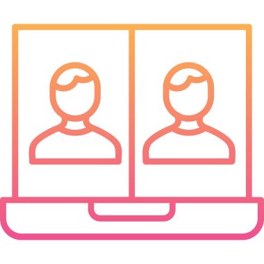 Modern insan simgesinin vektör illüstrasyonu