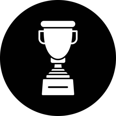 Kupa simge vektör çizim