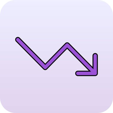 Beyaz arkaplanda ana çizgi ok simgesi izole edildi. Yönlendirici sembolü. Navigasyon oku işareti. vektör.