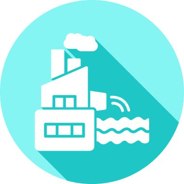 Fabrika vektör simgesi modern basit vektör illüstrasyonu