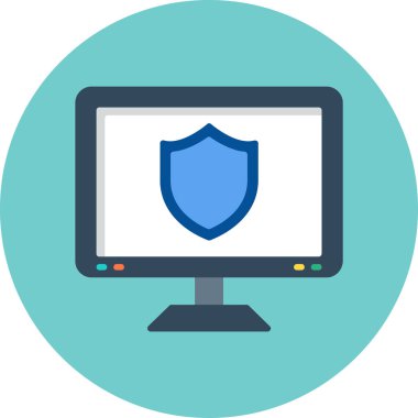 Bilgisayar. Web simgesi basit illüstrasyon