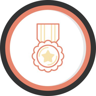 Ödül. Web simgesi basit illüstrasyon