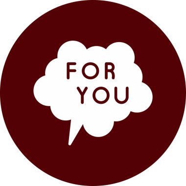 Kalbi düz bir şekilde olan bir bulutun vektör simgesi.