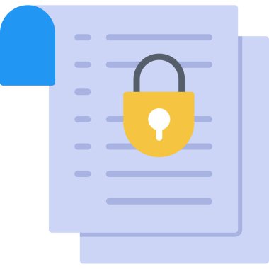 asma kilit ikon vektör çizimi