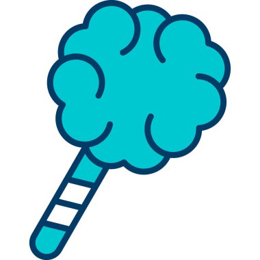 Şeker lolipopu, illüstrasyon, vektör, beyaz arka planda.