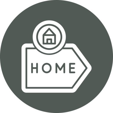 Ev simgesi vektör illüstrasyonu