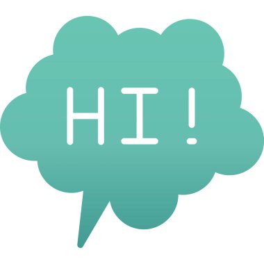 Merhaba vektör illüstrasyon tasarımı.