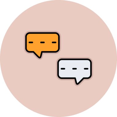 Sohbet simgesi vektör illüstrasyonu