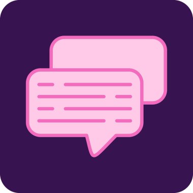 Sohbet simgesi vektör illüstrasyonu