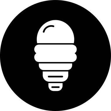 Ampul simgesi, basit vektör illüstrasyonu