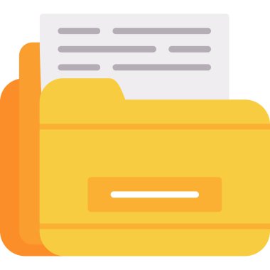 belge dizin dosya simgesi düz biçimli