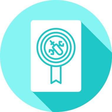 Madalya. Web simgesi basit tasarım