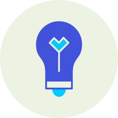 Ampul. Web simgesi basit illüstrasyon