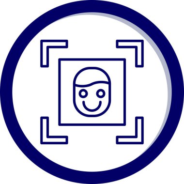 Beyaz maskeli bir adamın vektör çizimi