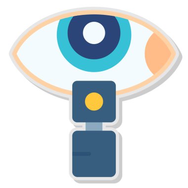 Göz. Web simgesi basit illüstrasyon