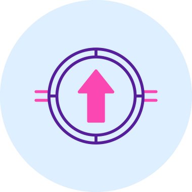 Ok. Web simgesi basit illüstrasyon