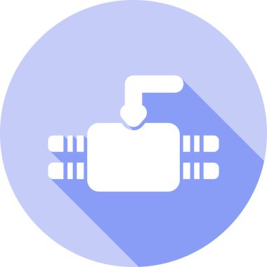 araba yıkama. Web simgesi basit illüstrasyon