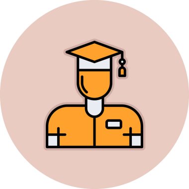 Mezuniyet. vektör simgesi