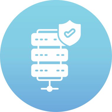 Kalkan simgesinin vektör illüstrasyonu