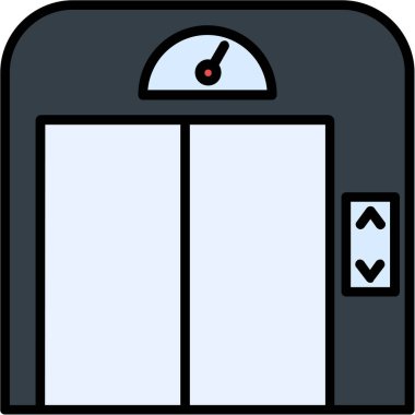 kapı simgesi vektör illüstrasyonu