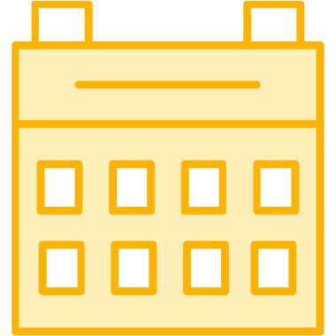 Takvim simgesi vektör illüstrasyonu