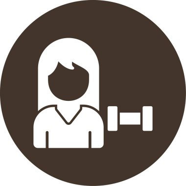 kadın simge vektör illüstrasyonu