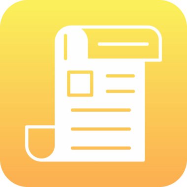 gazete simgesi, vektör illüstrasyonu