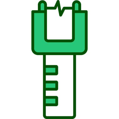 kürek simgesi vektör illüstrasyonu