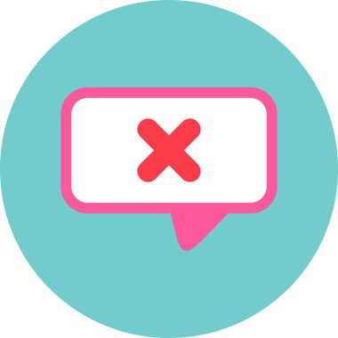 hiçbir ileti vektör simgesi modern basit tasarım