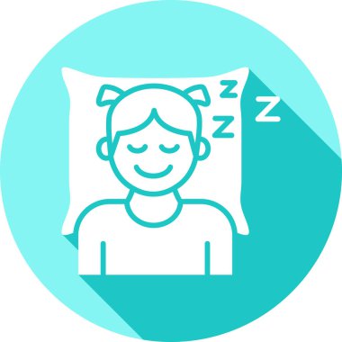 uyku modern simge, vektör illüstrasyon