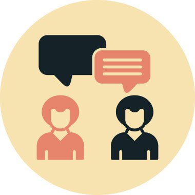 Konuş. Web simgesi basit tasarım