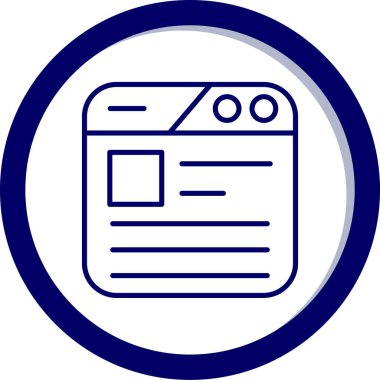 Web simgesi vektör illüstrasyonu