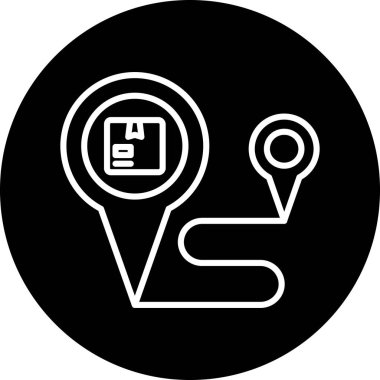 konum simgesi, basit vektör illüstrasyon tasarımı