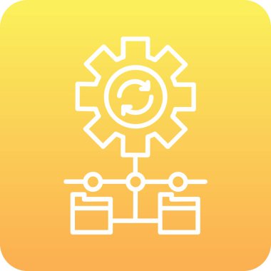 Simgeyi ayarlamanın vektör illüstrasyonu