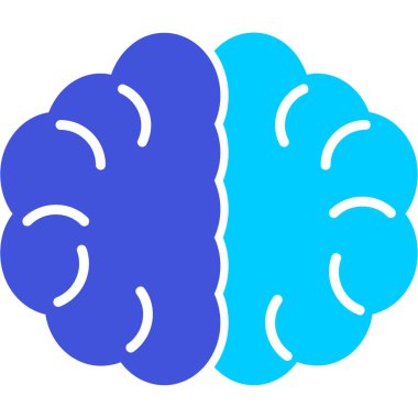 Beyin. Web simgesi basit illüstrasyon