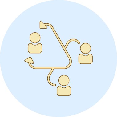 İnsan simgesinin vektör illüstrasyonu