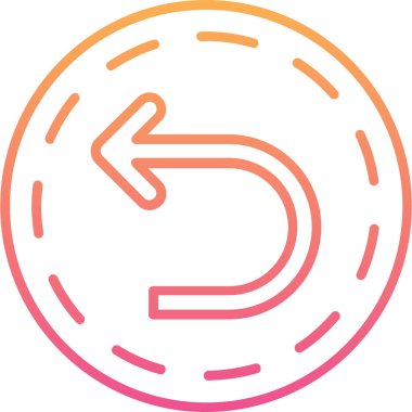 Para sikkesi kripto para birimi simgesi doldurulmuş ana hat biçiminde